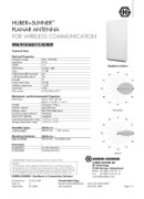 Intermec Compatible Huber Suhner 11 dBi CP Narrow Beam FCC Antenna (Model No. 1309.56.0001) (PDF) »
